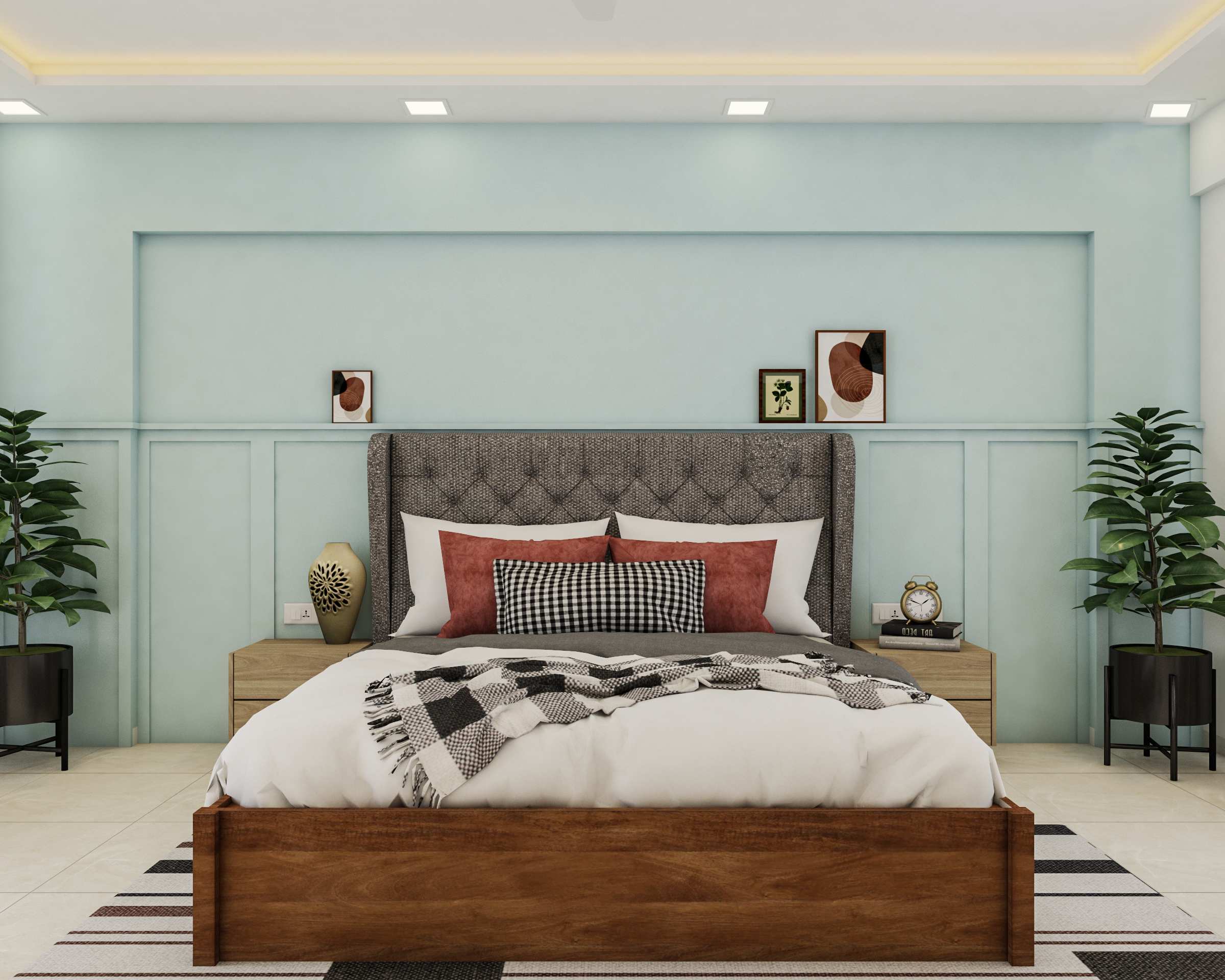 Blue Wall Paint And Trims For Colourful Rooms | Livspace