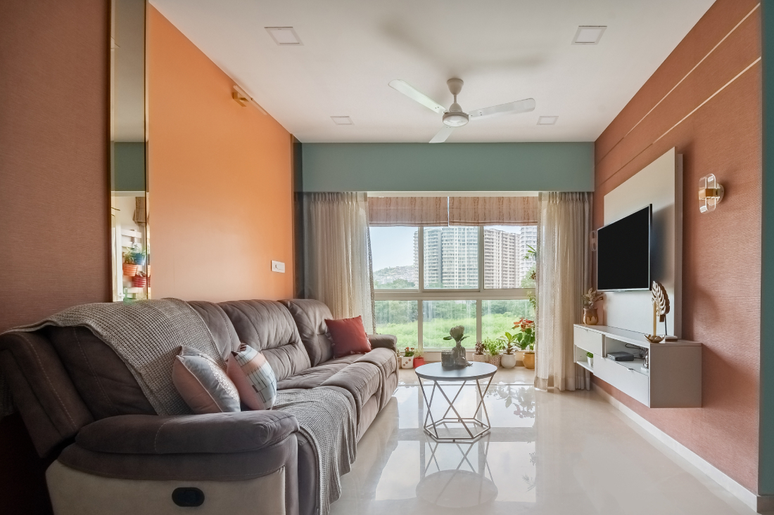 Gray Modern Floor Livingroom Top View royalty-free images