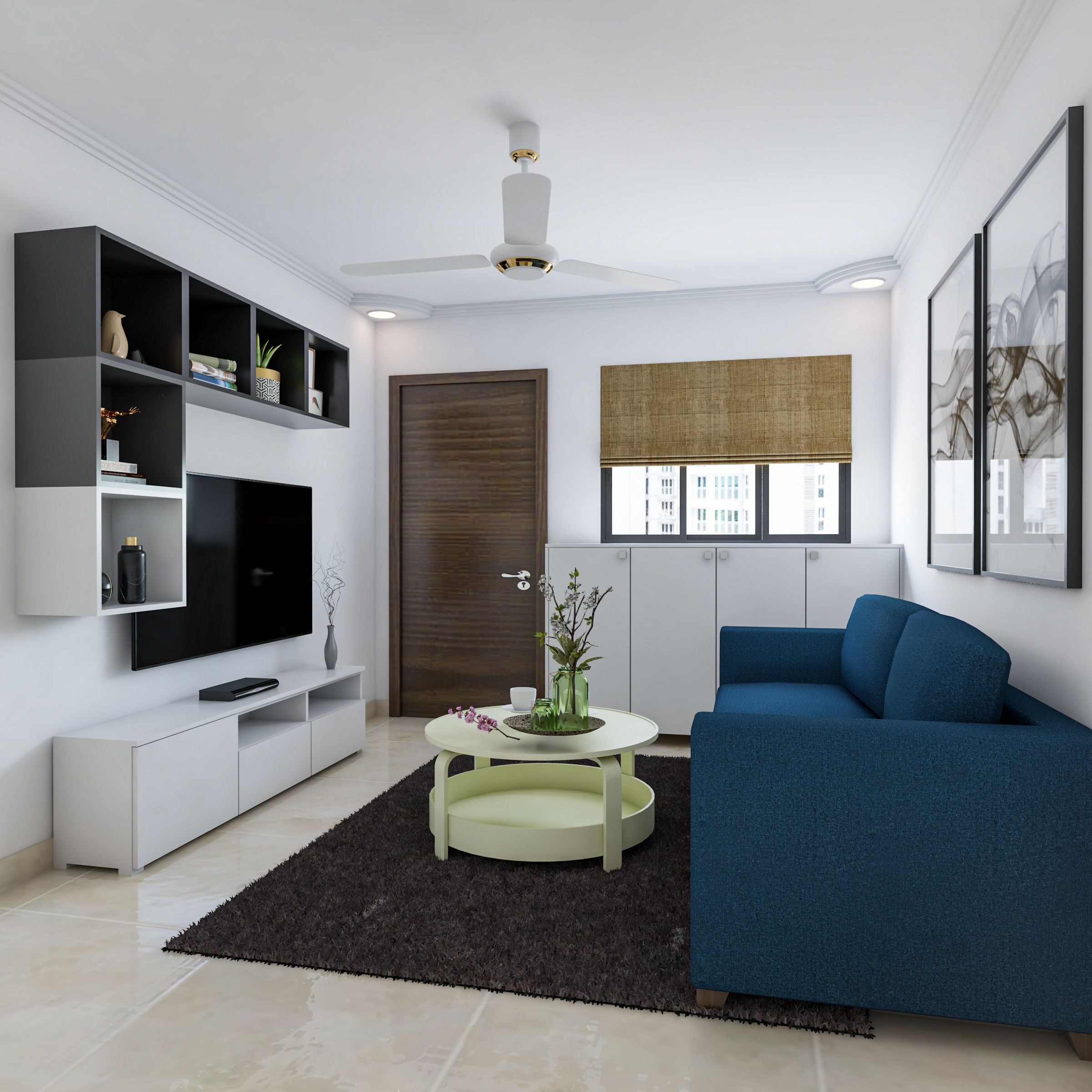 Modern Living Room Design With Chic Interiors | Livspace