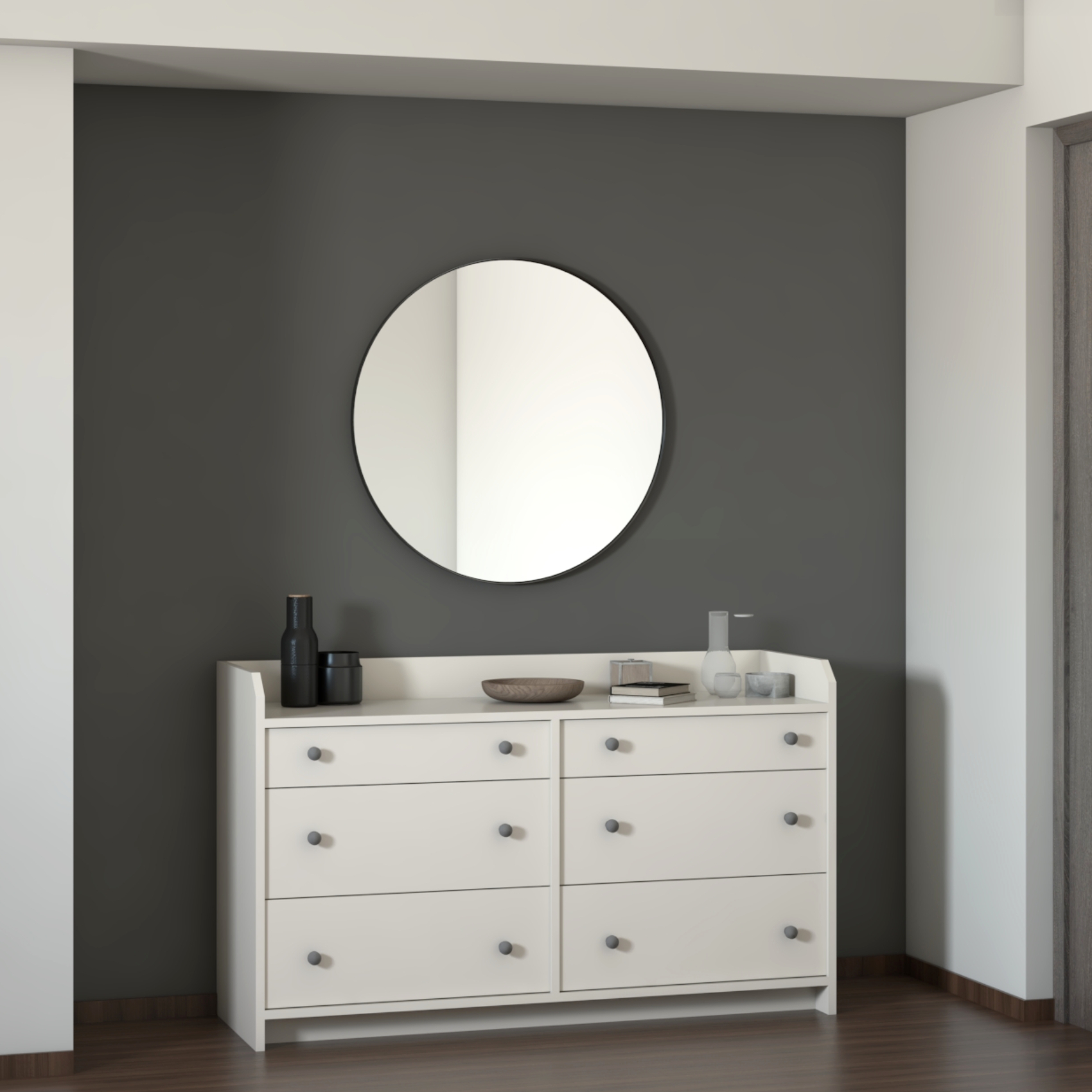 Dark Grey Wall Paint For Foyers | Livspace