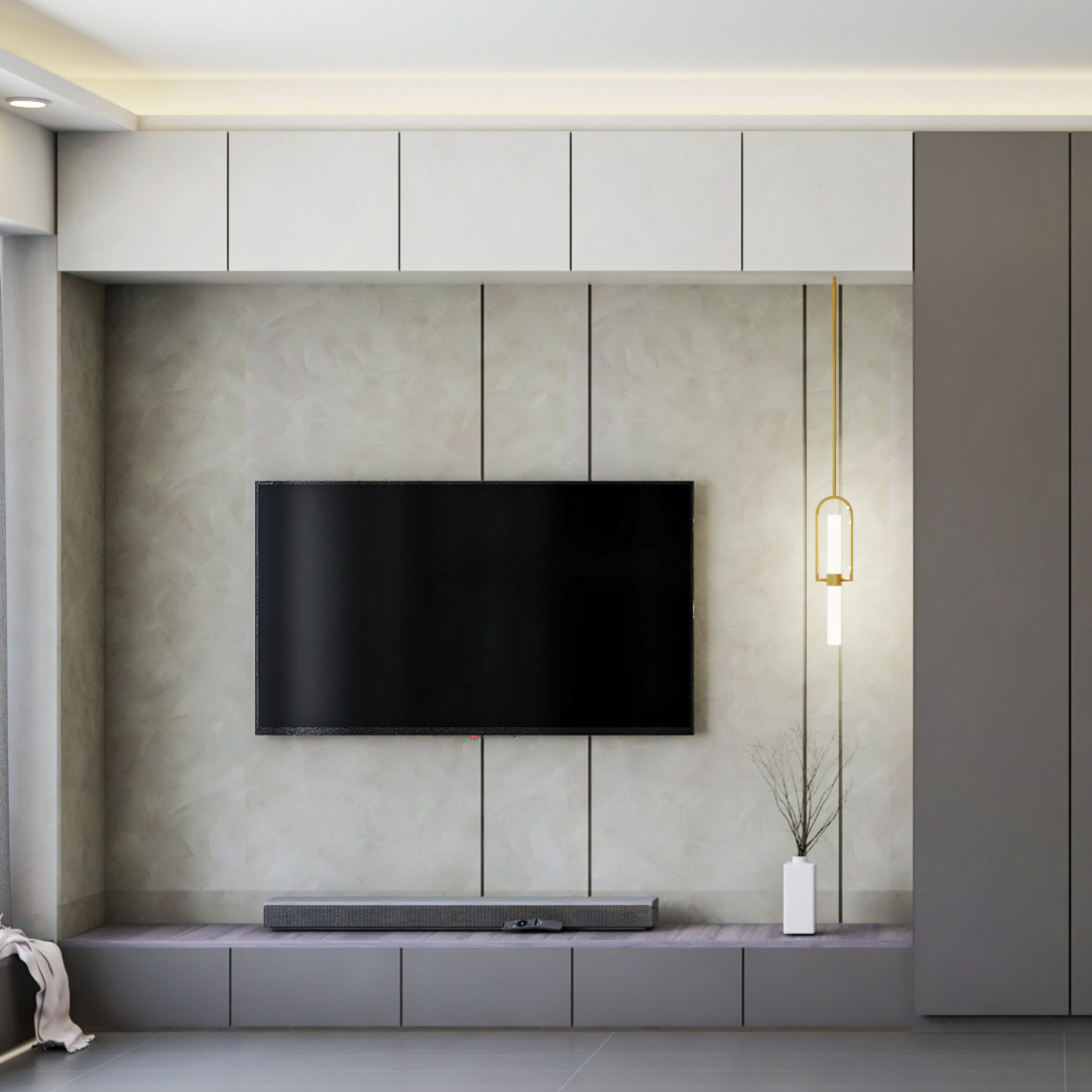 TV Wall Design For Contemporary Living Rooms And Bedrooms | Livspace