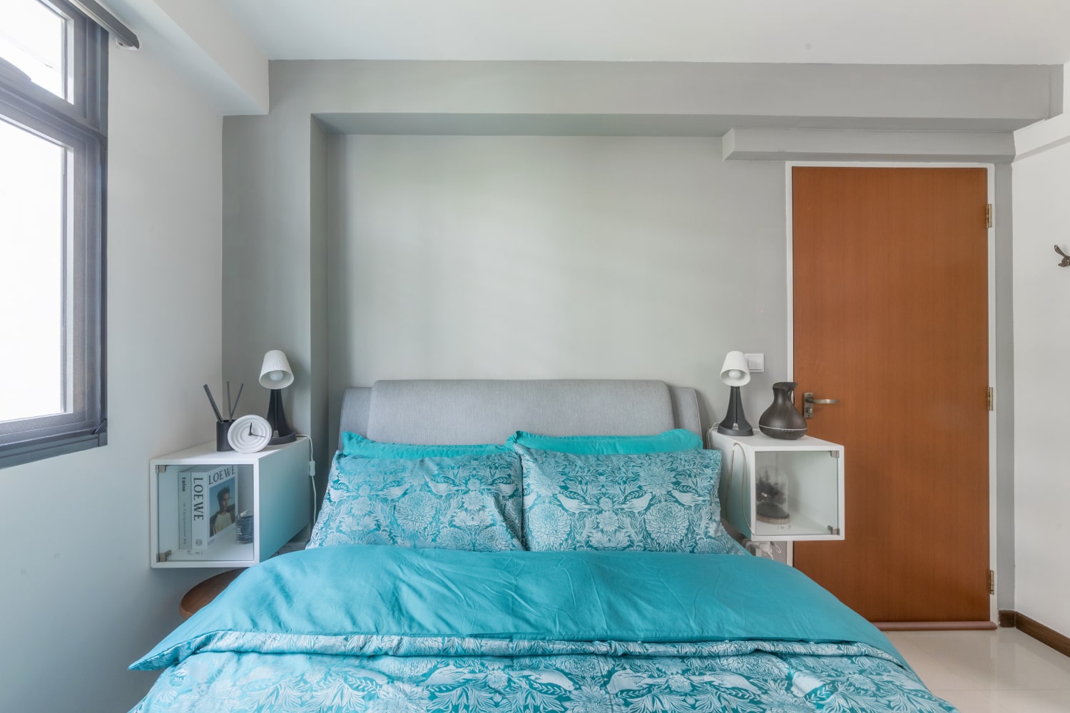 Understated Grey Wall Paint For Bedrooms | Livspace