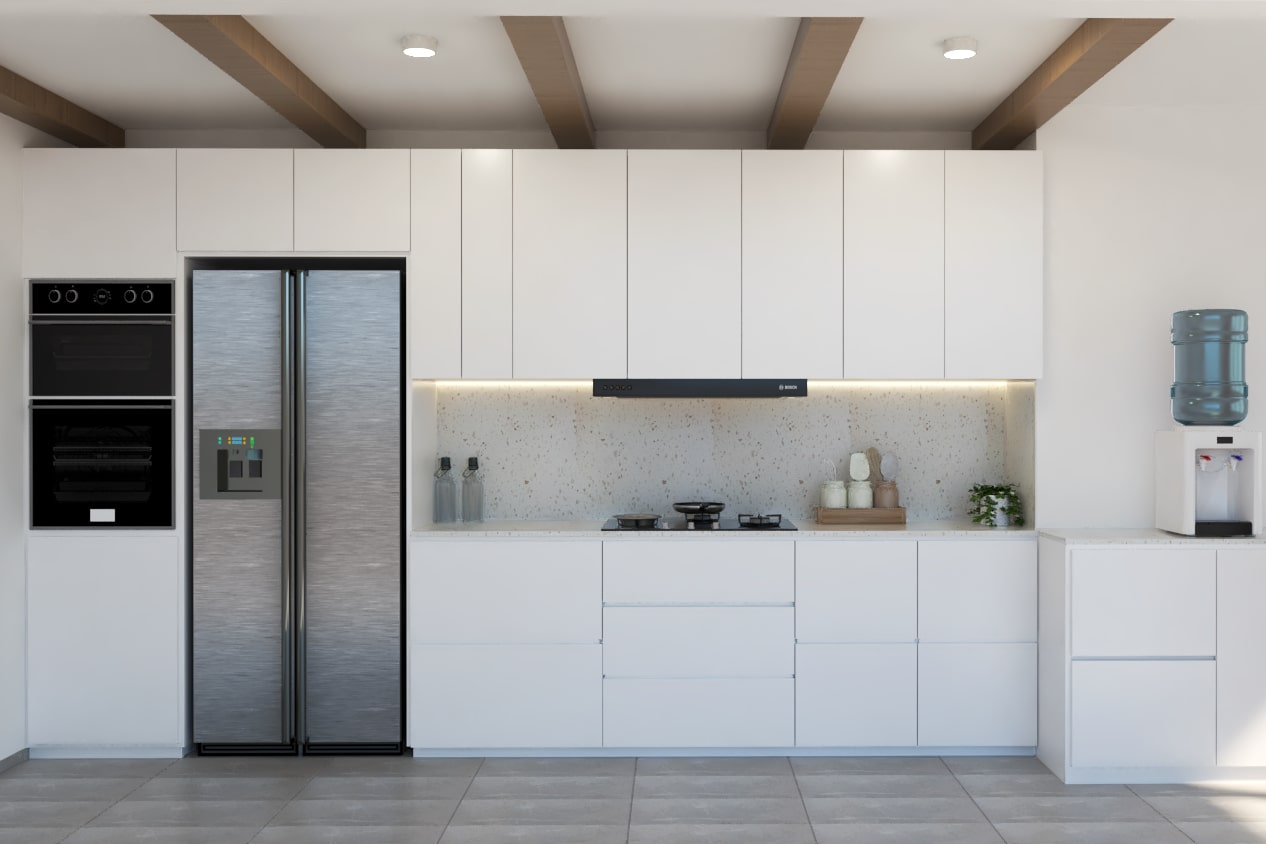Snapshot of Kitchen Cabinet Design With Tray Ceiling And Modern Style