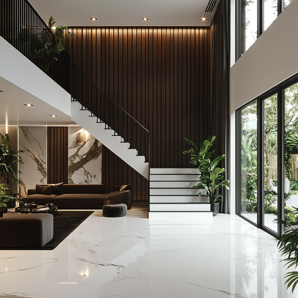 Industrial Metal Straight Staircase Design: Sleek Durable for Elegant ...