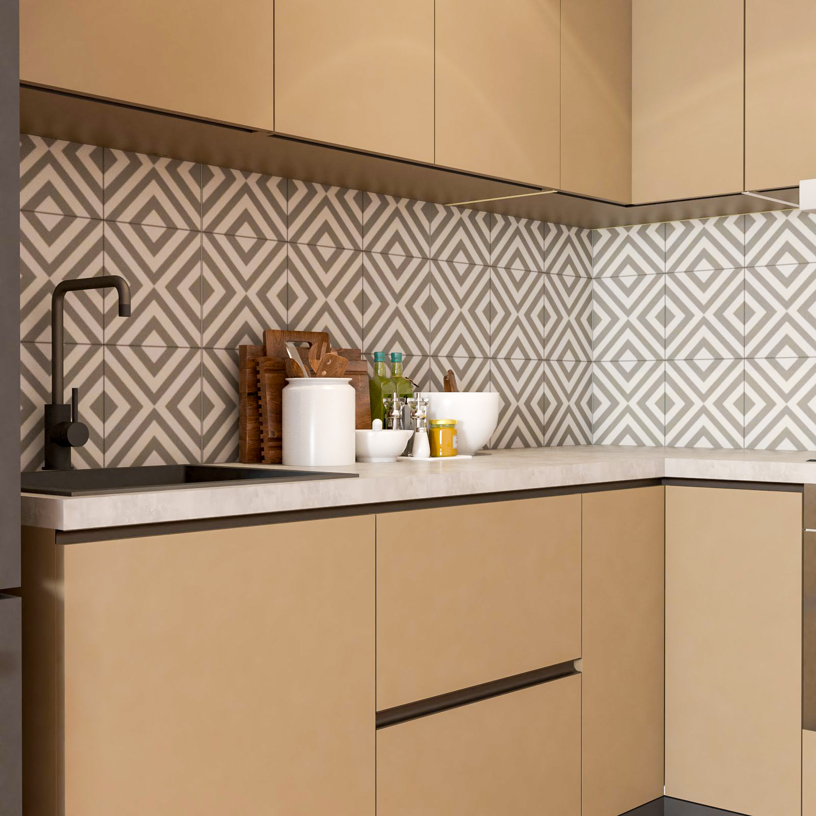Compact Quartz Top-Mount Kitchen Sink Design with Single Bowl for ...