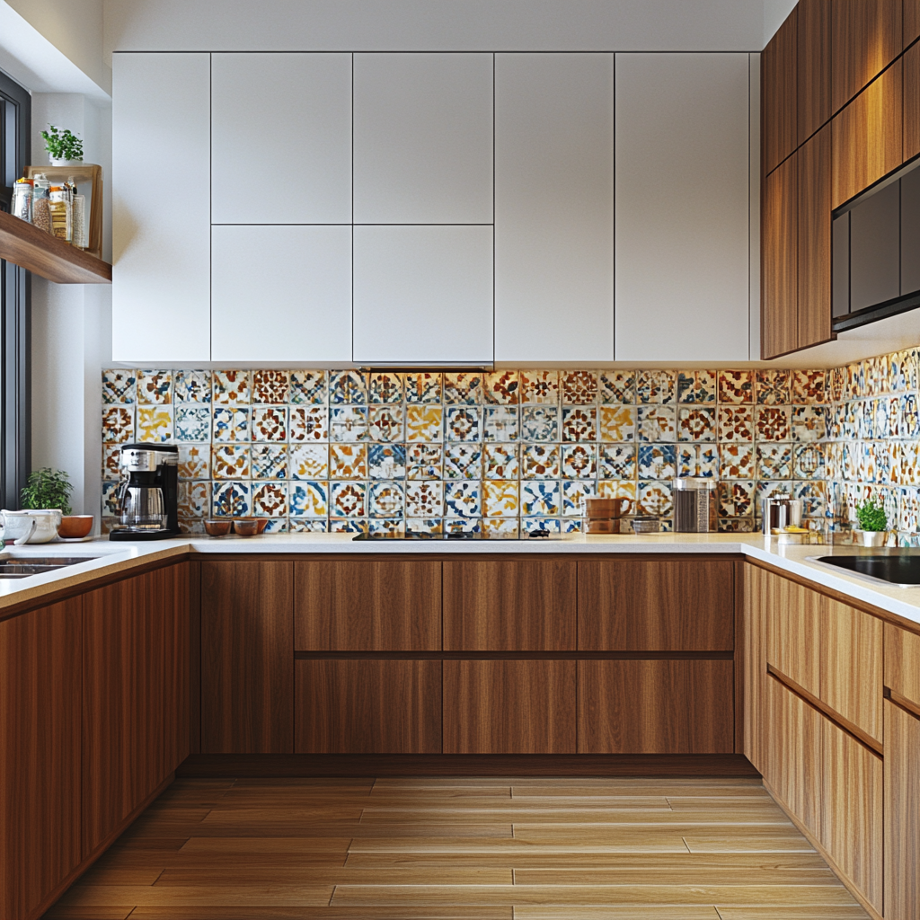 Modern Ivory Ceramic Tiles Design with Moroccan Pattern for Kitchen ...