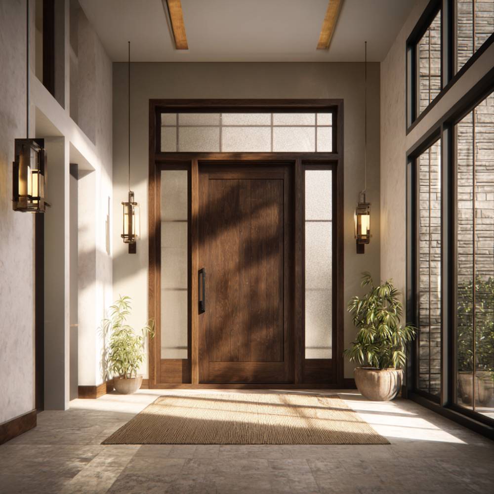 Entrance Swing Single Door Design with Matte Finish and Modern Style ...