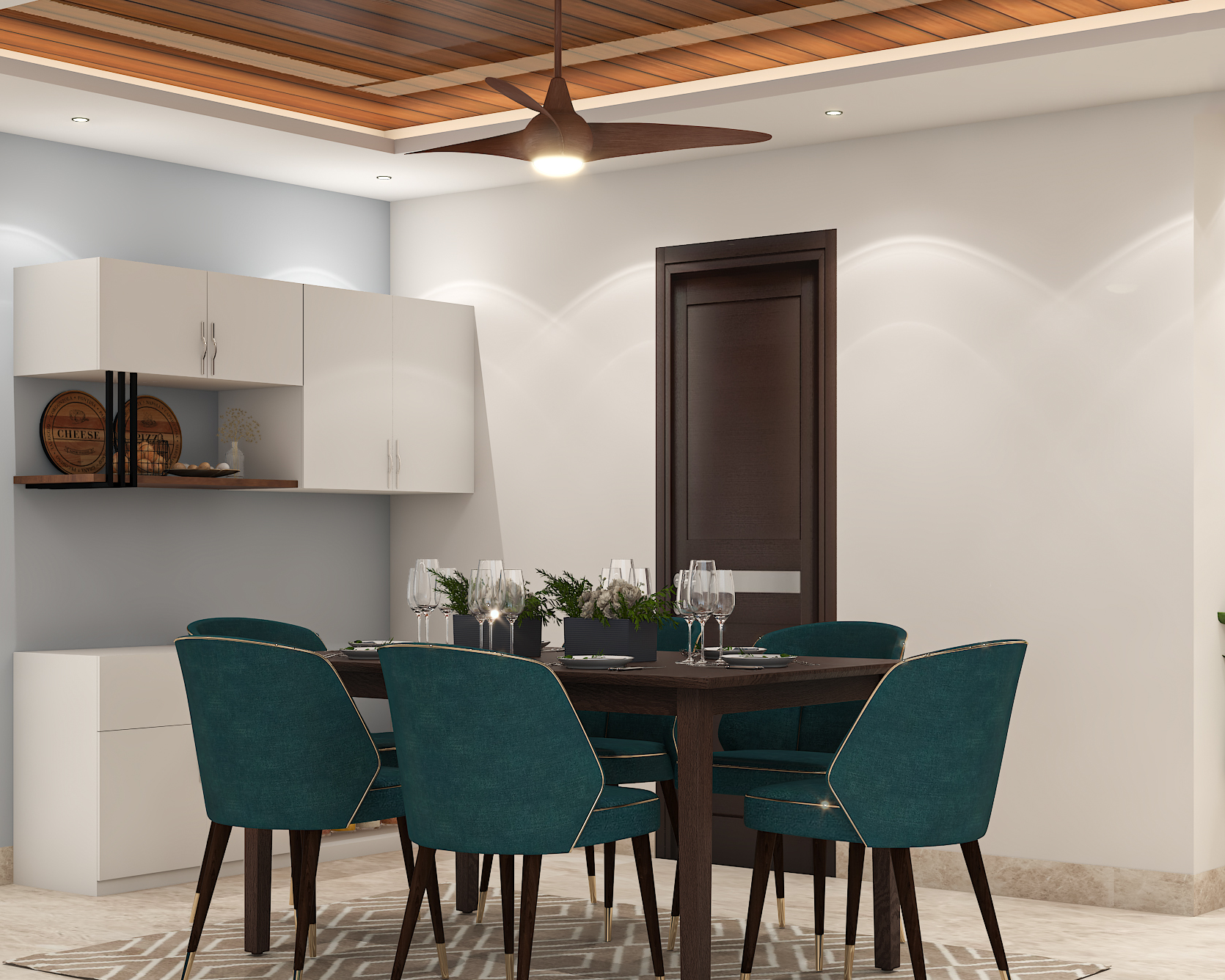 Compact Dining Room Design With Simple Interiors | Livspace
