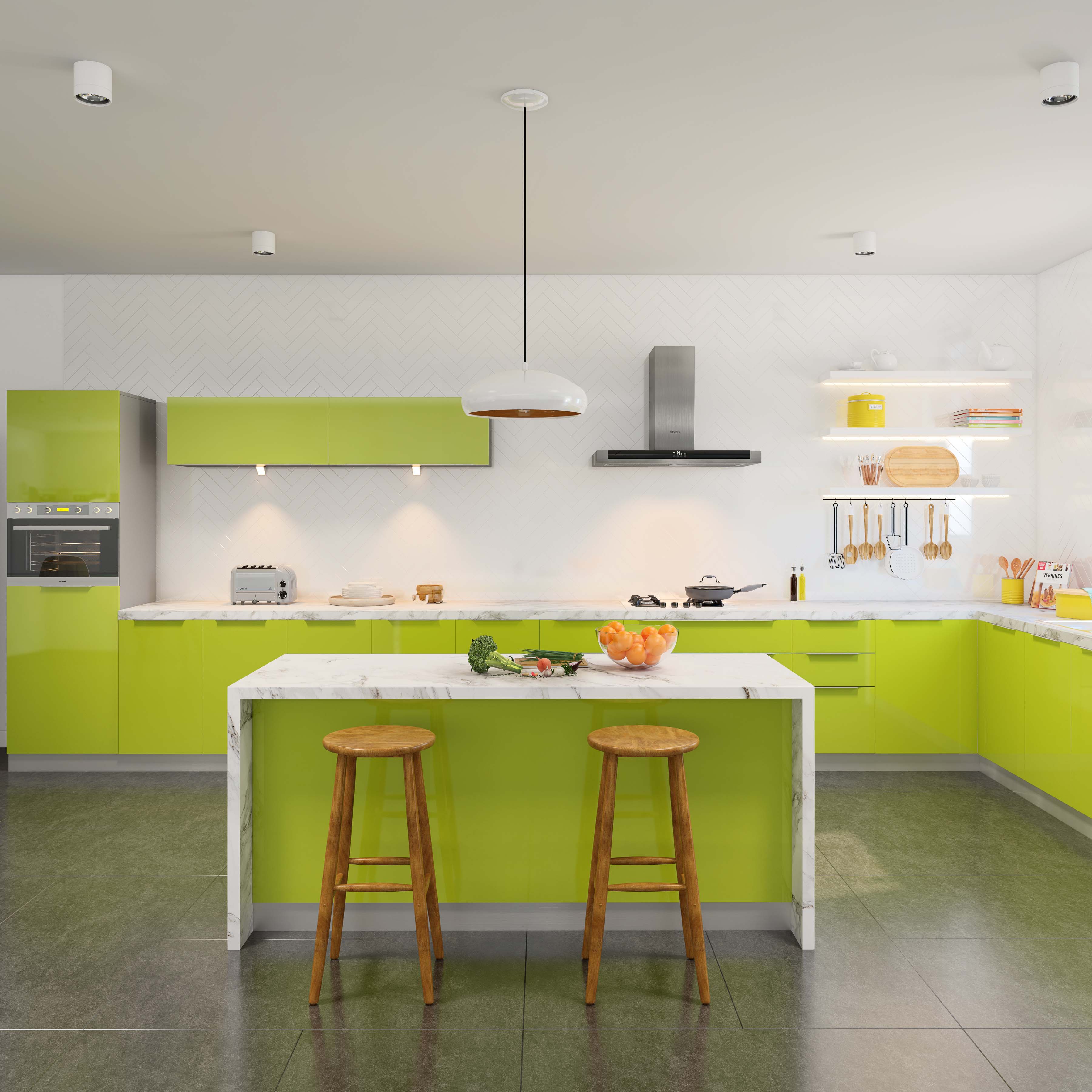 Lime Green And White Kitchen 30 Green Kitchen Ideas That Will Add A