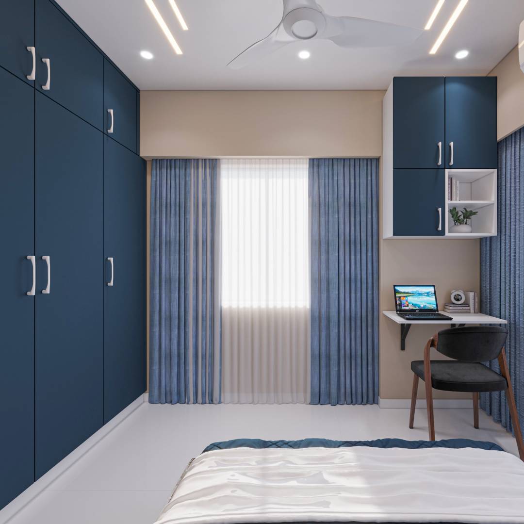 3-Door Swing Contemporary Door Wardrobe Design in Matte finish | Livspace