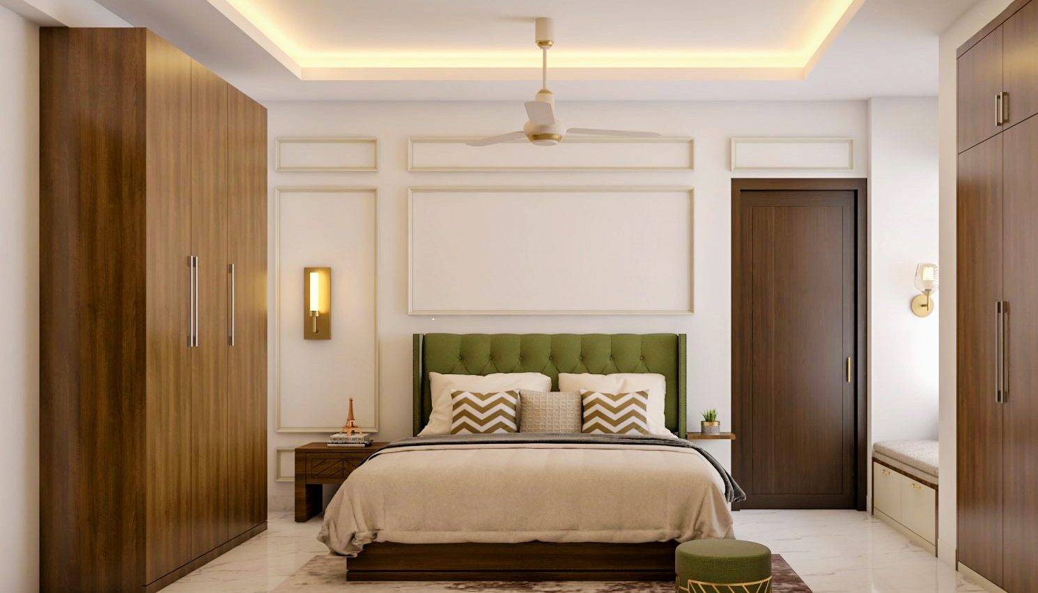 Modern Theme Spacious Master Bedroom Master Bedroom Design | Livspace