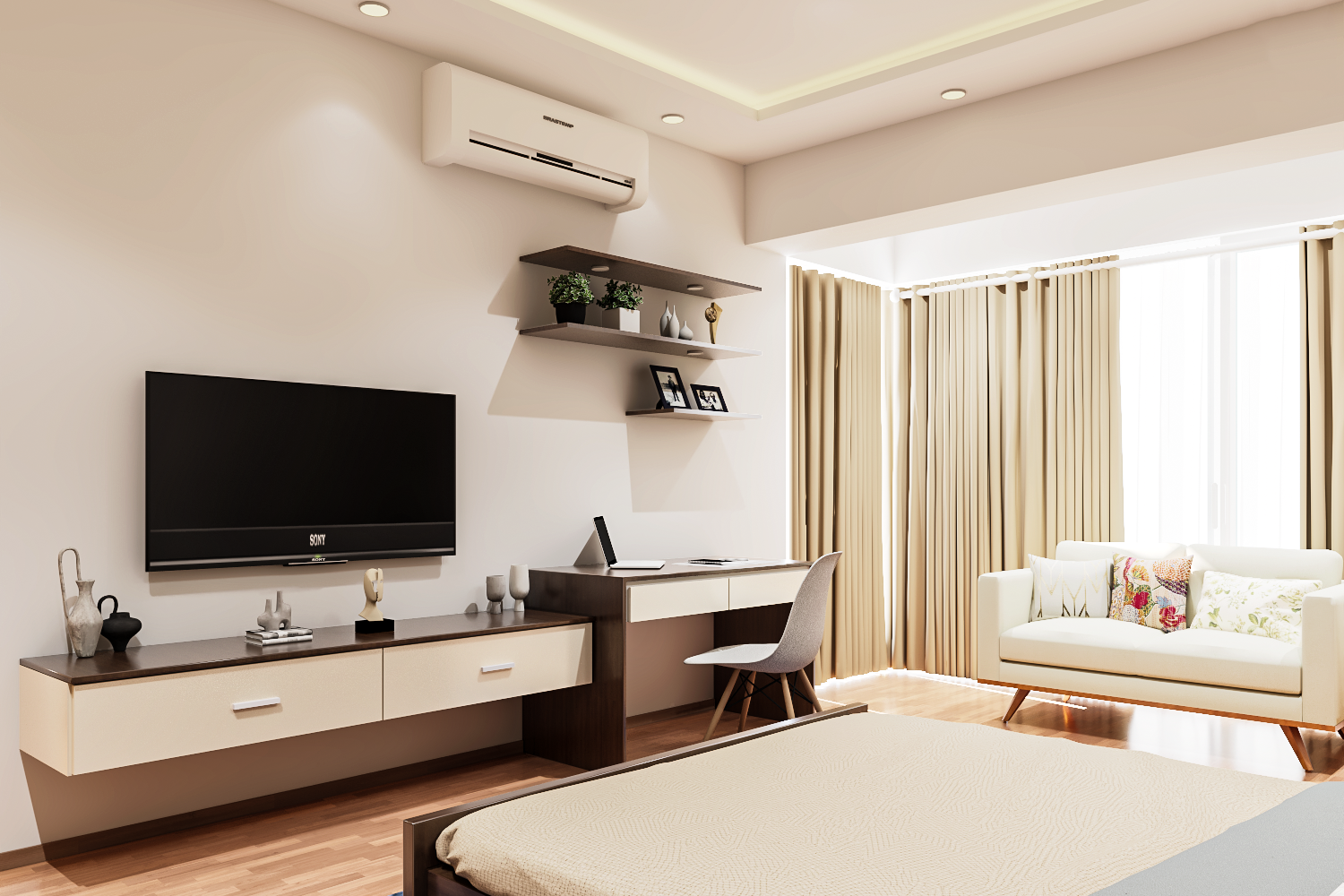 Illustration of Spacious Master Bedrooms For Stress Relief