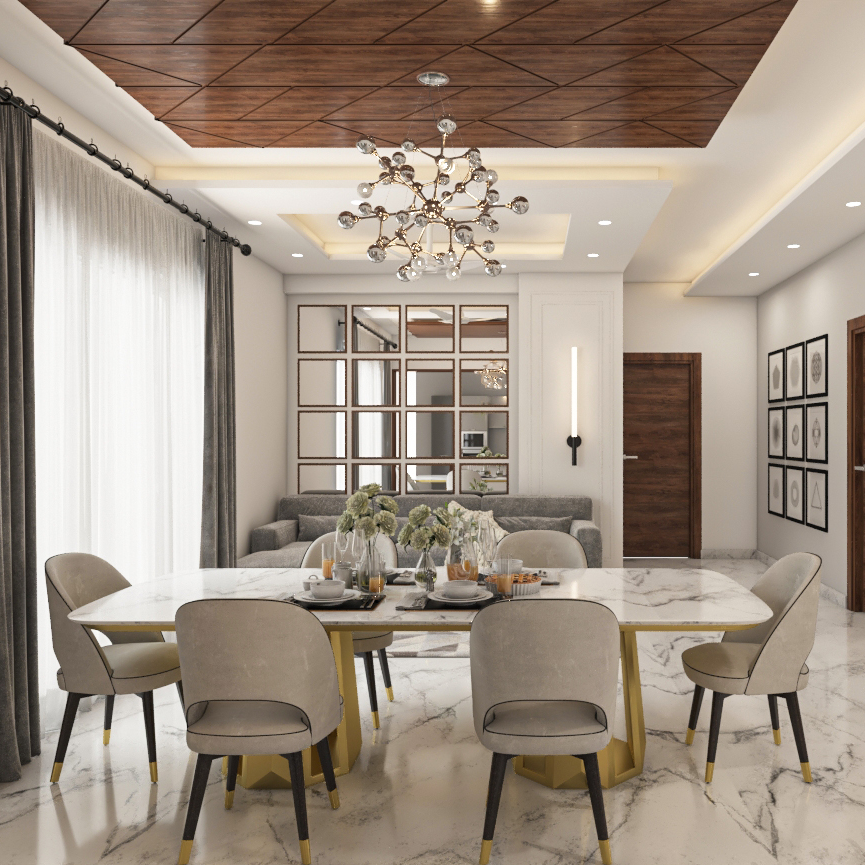 Contemporary and Rich Dining Room Ideas | Livspace
