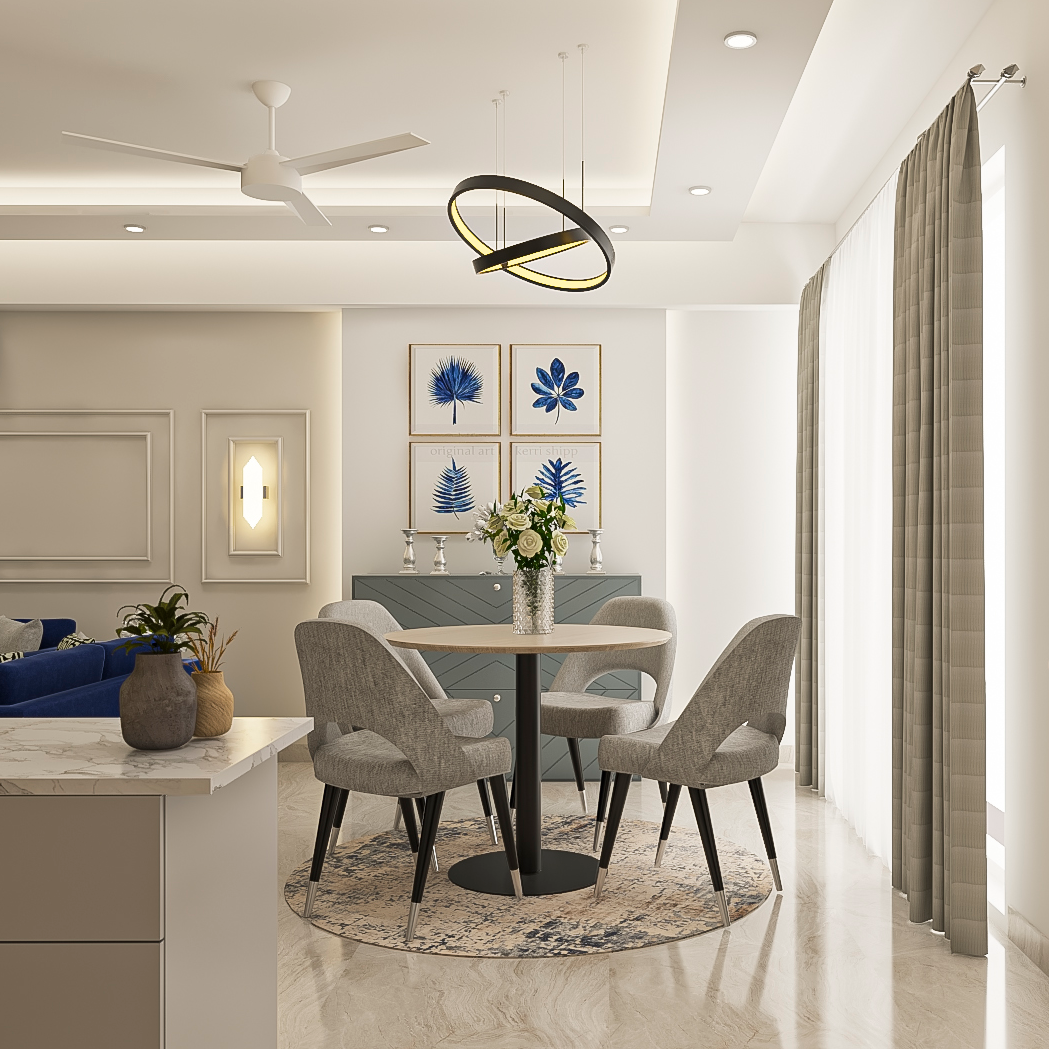 Compact Round Table Dining Room Ideas | Livspace