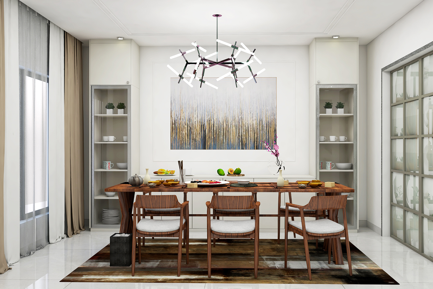 Modern Family Dining Room Design | Livspace