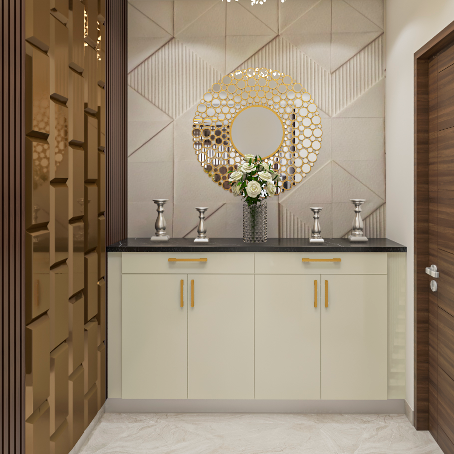 Compact & Elegant Foyer Design | Livspace