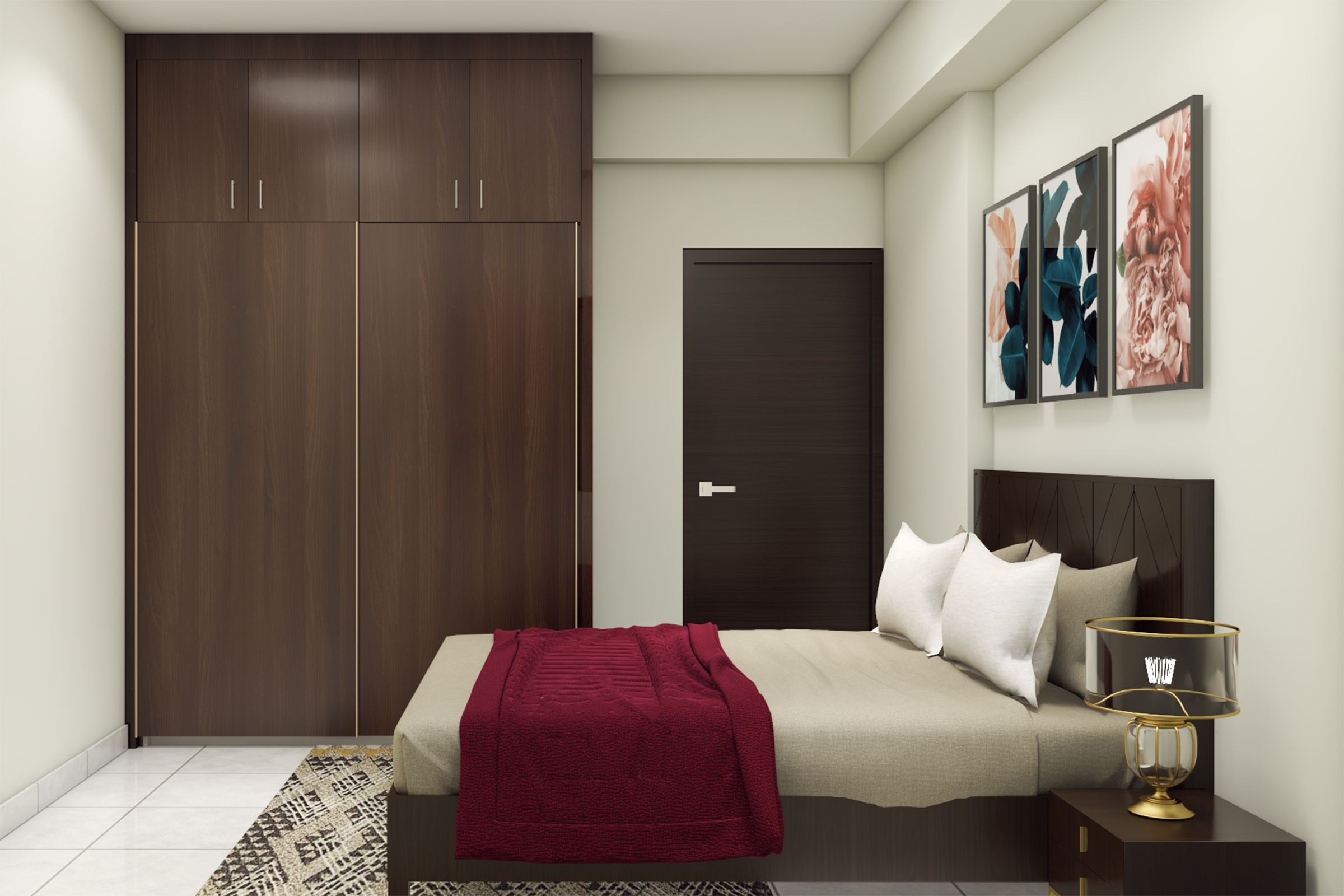 Modern Guest Bedroom With Simple Interiors | Livspace