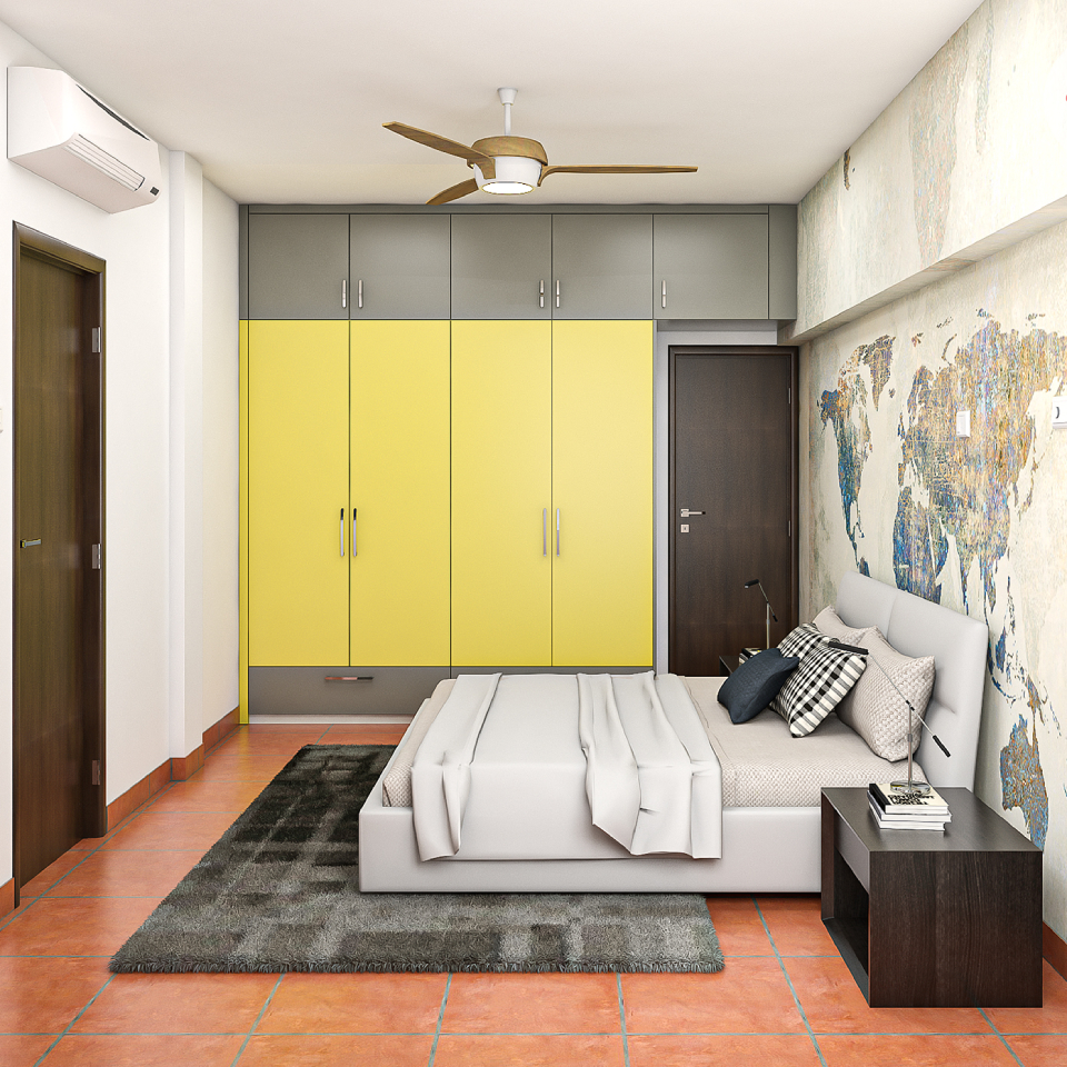 Modern Master Bedroom Design With Wardrobe | Livspace