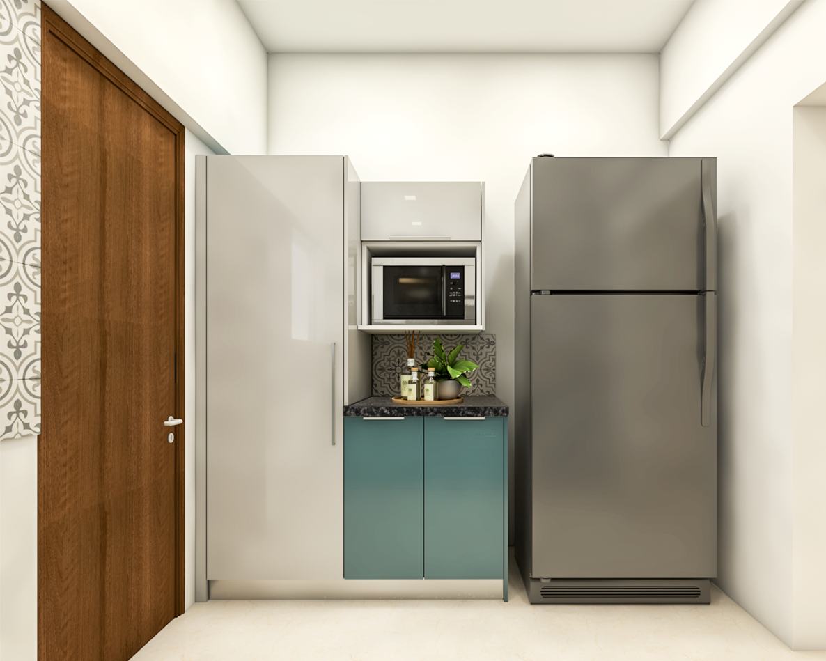 Spacious Convenient L-Shaped Kitchen Design | Livspace