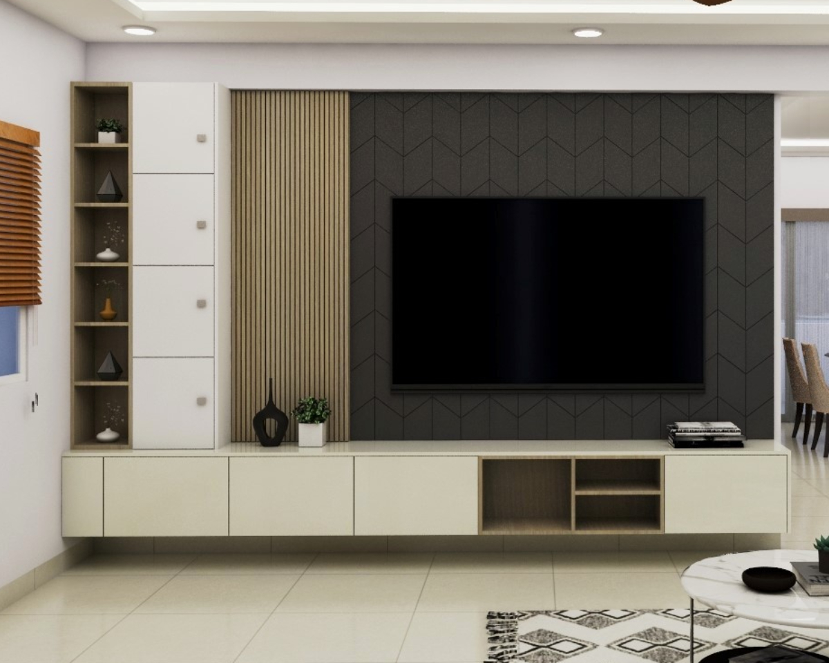Smallest Tv Rack Design Modern Themed Compact Sized Low Maintenance TV Unit Design | Livspace
