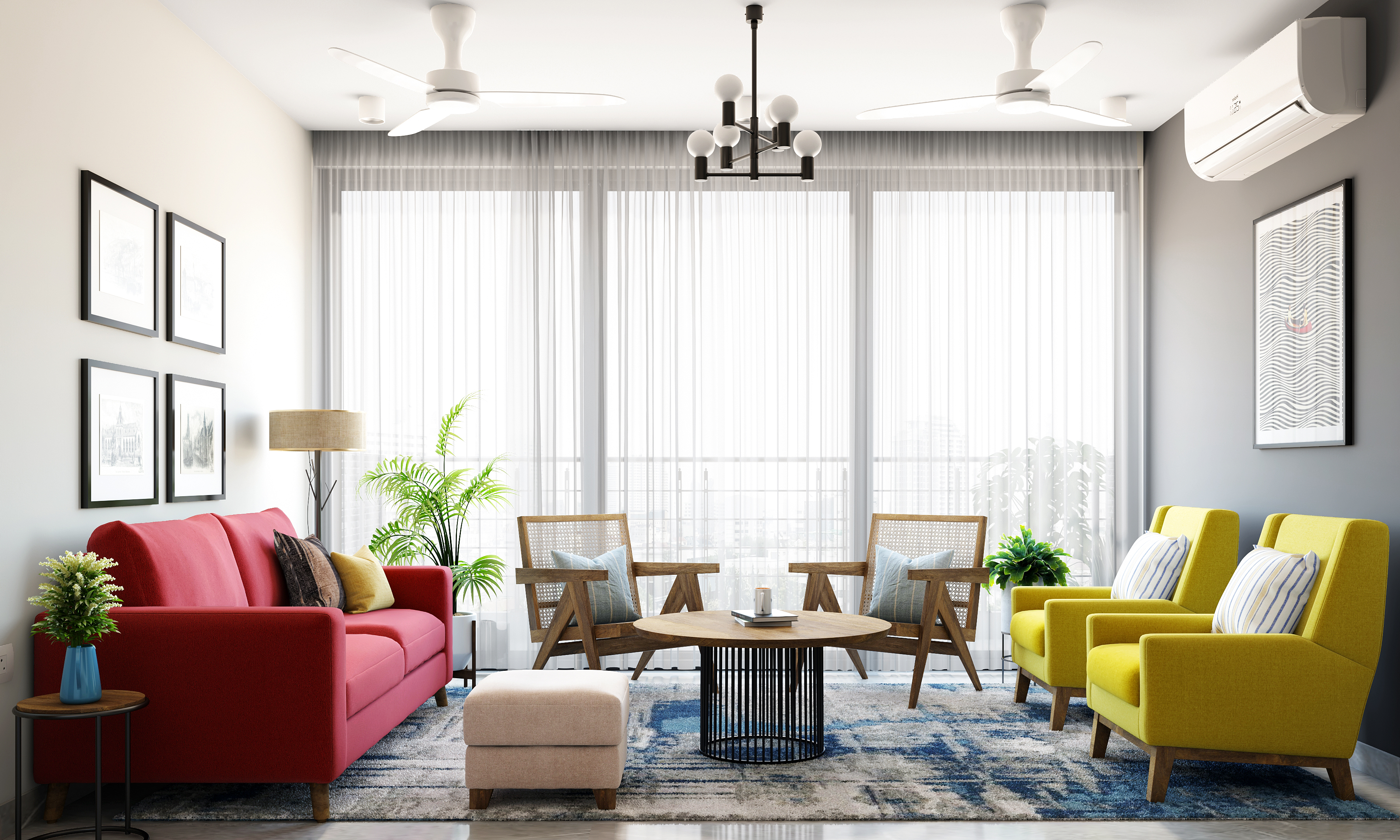 Photo inspiration: Visual Reference: Modern Low Maintenance Multi Functional Living Room Design