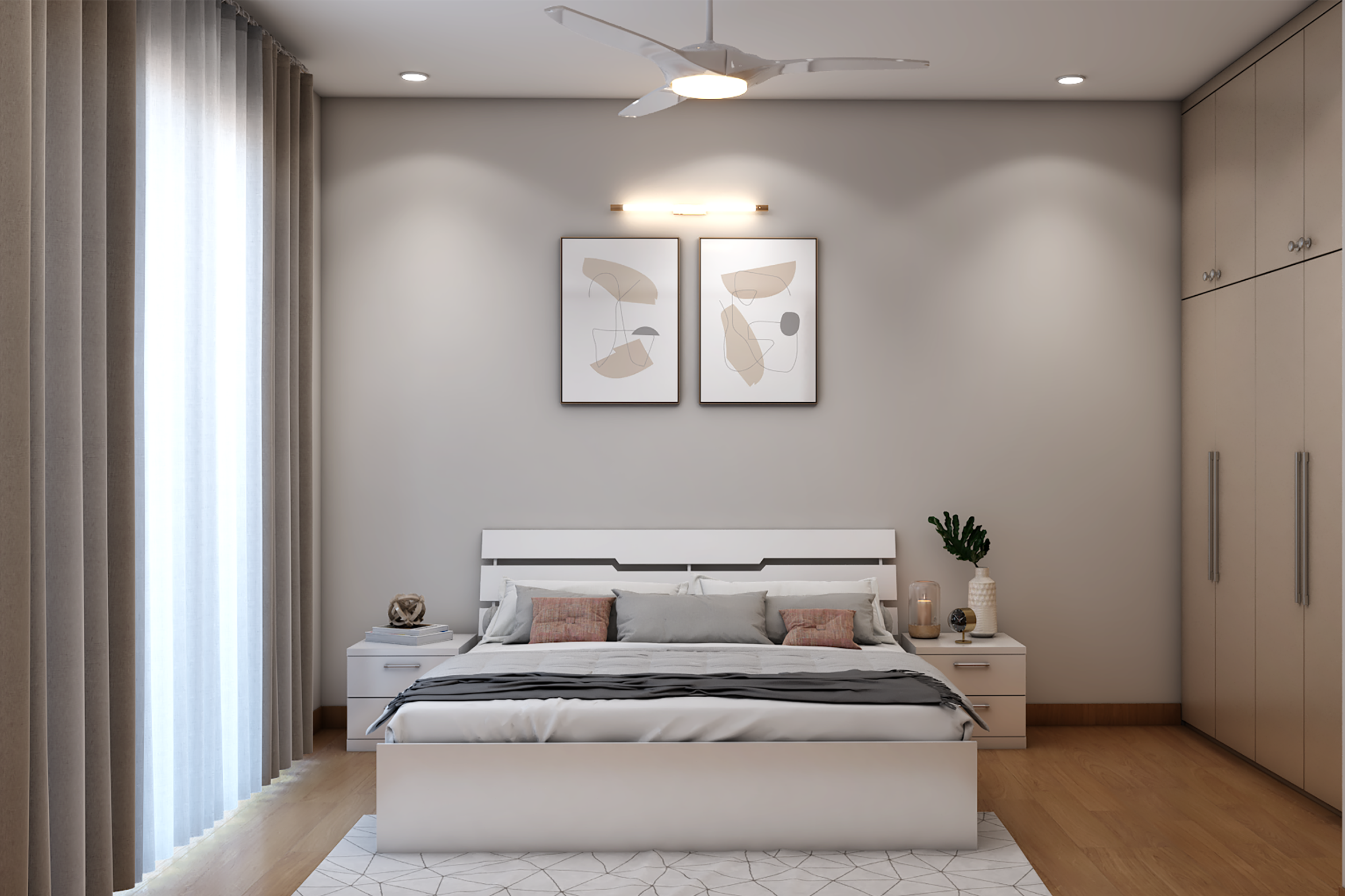 Contemporary Guest Bedroom Interior Design | Livspace
