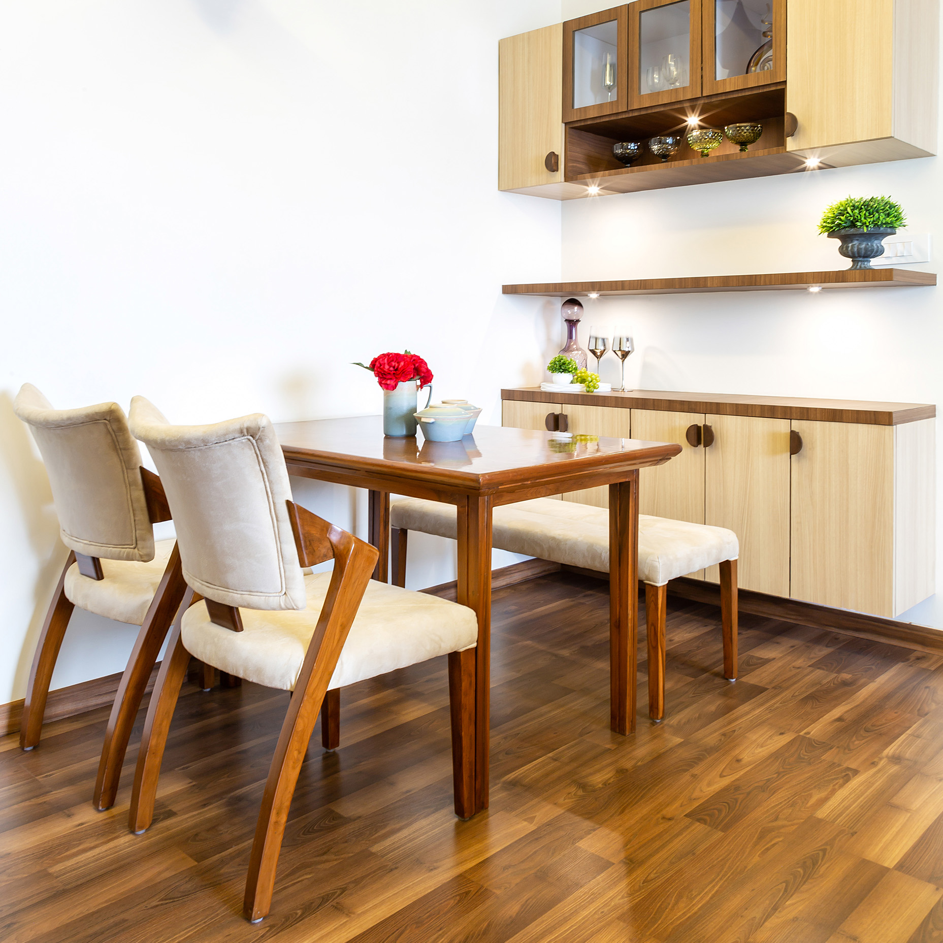Picture of Compact Dining Room Design With 2-Seater Table | Livspace