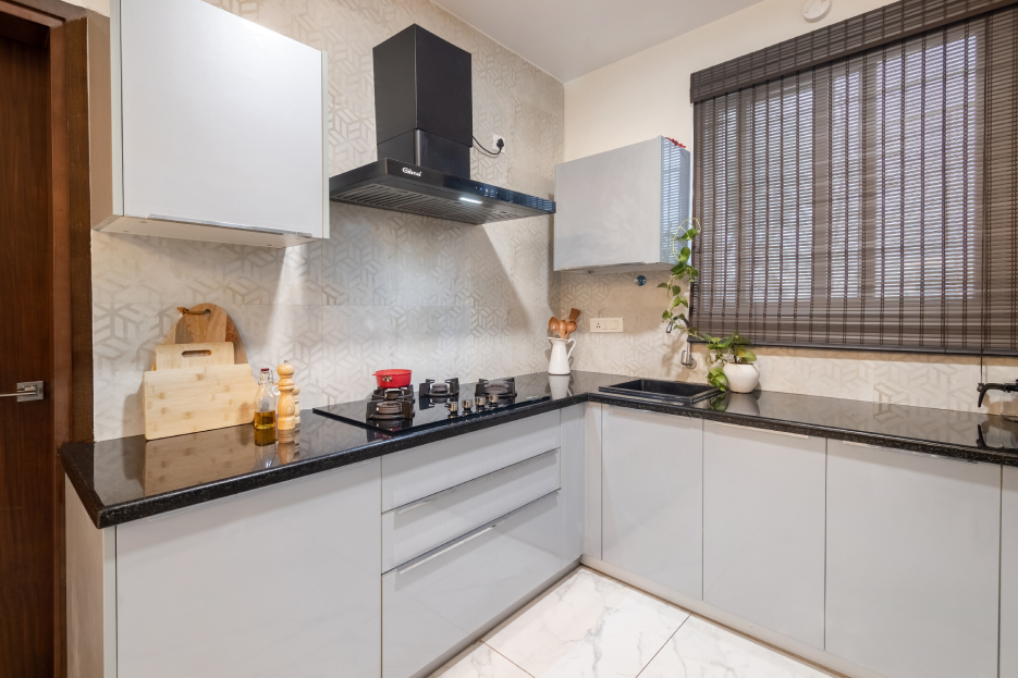 Modular Kitchen Design With Drawer Storage | Livspace