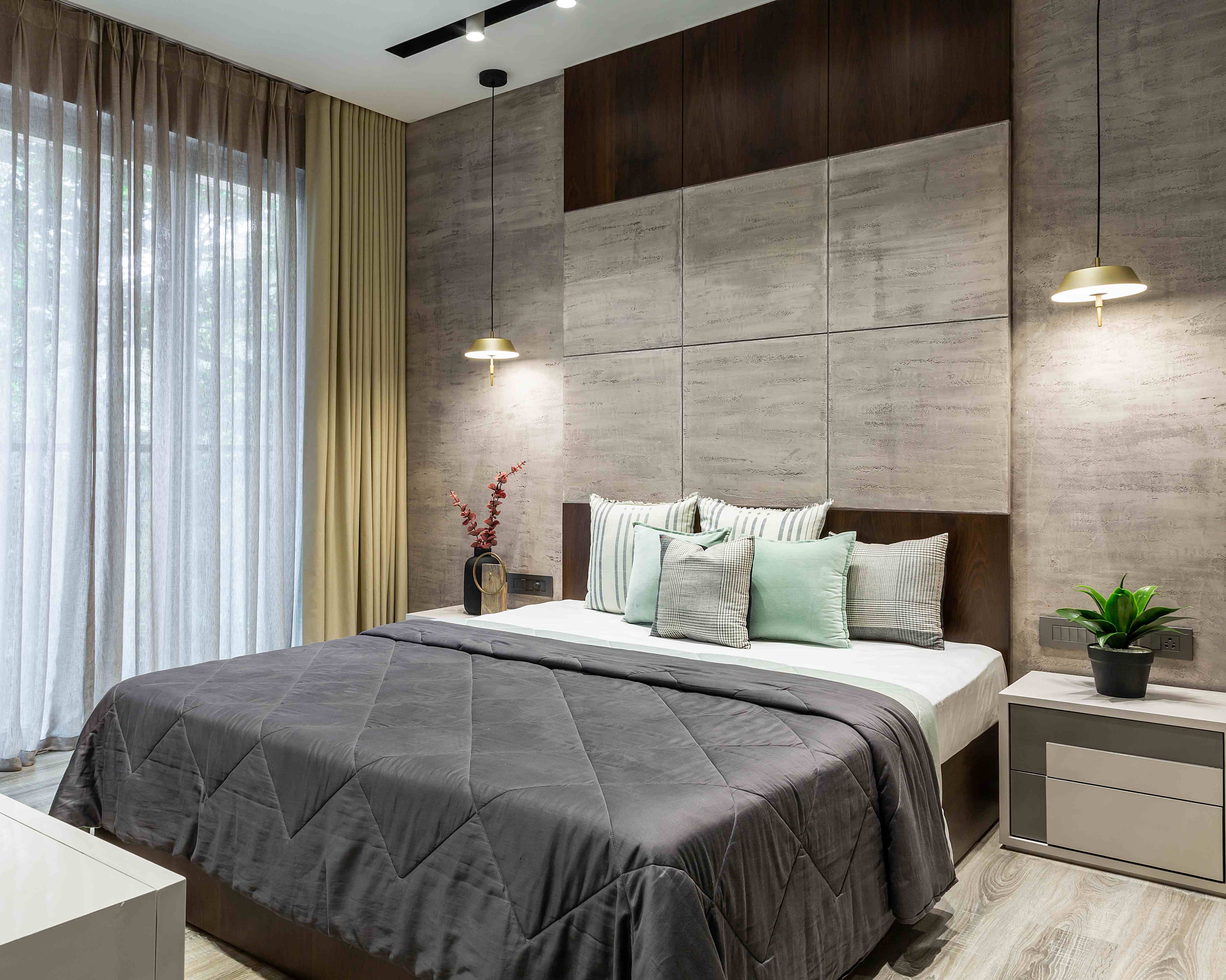 Light Blue Wall Design For Bedrooms | Livspace