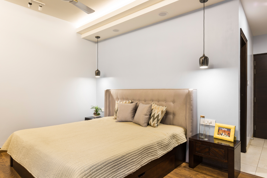 Pastel Blue Accent Wall Paint Design For Bedrooms | Livspace