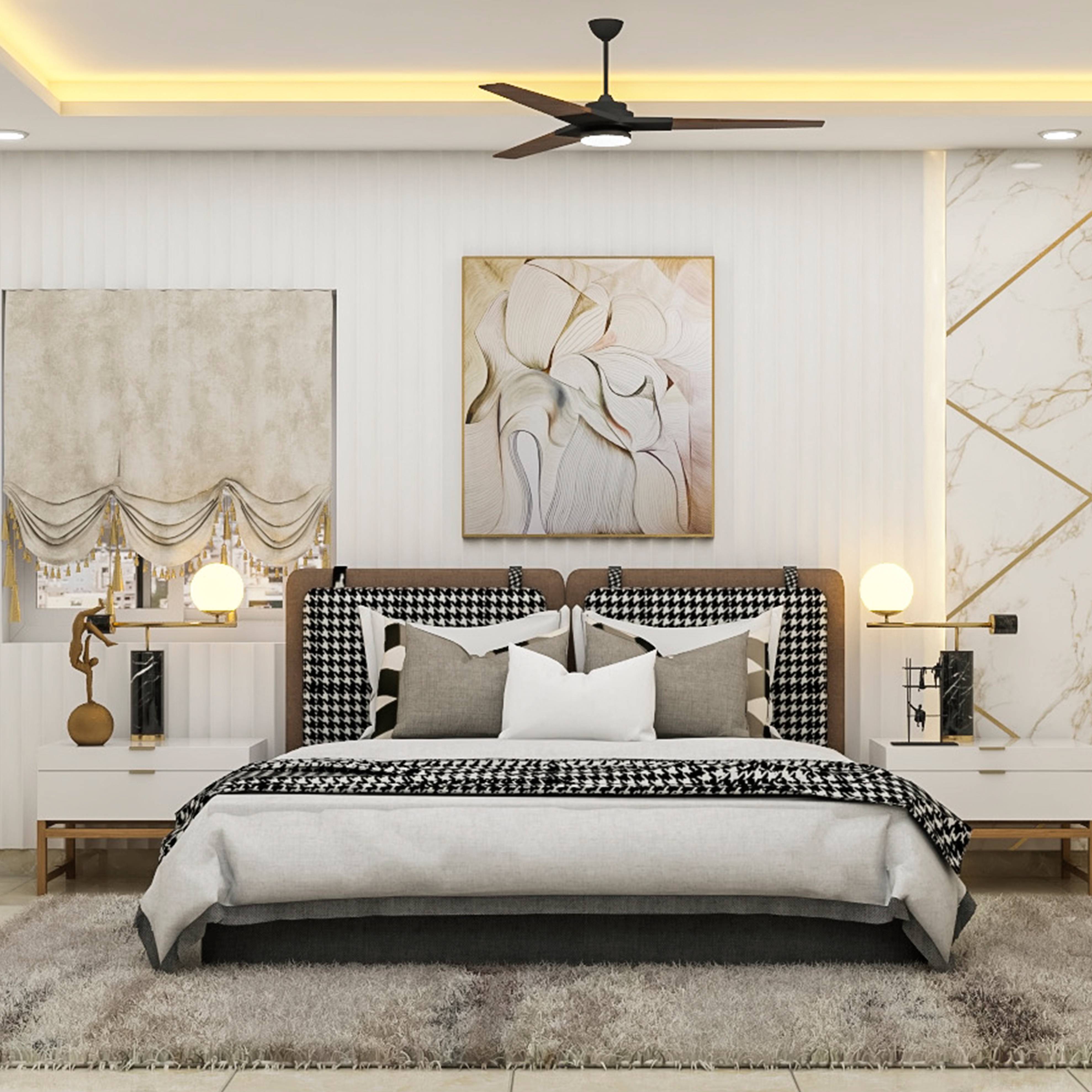 Spacious Bedroom Design With Profiled Cove Lighting | Livspace